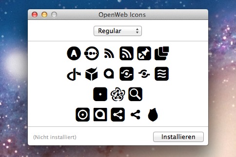 OpenWeb Icons (a font)